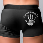 This A$$ Belongs To - Naughty Gifts For Husband, Boyfriend - Personalized Men's Boxer Briefs - Gift For Husband
