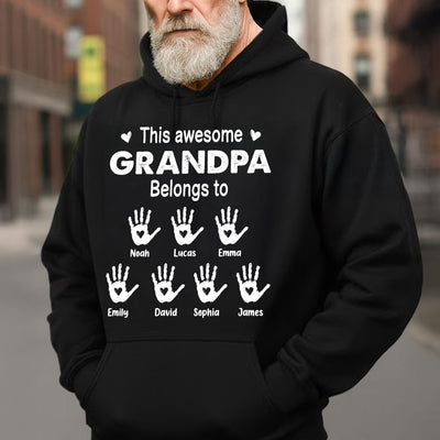 This Awesome Grandpa Belongs To - Personalized Shirt