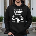 This Awesome Grandpa Belongs To - Personalized Shirt