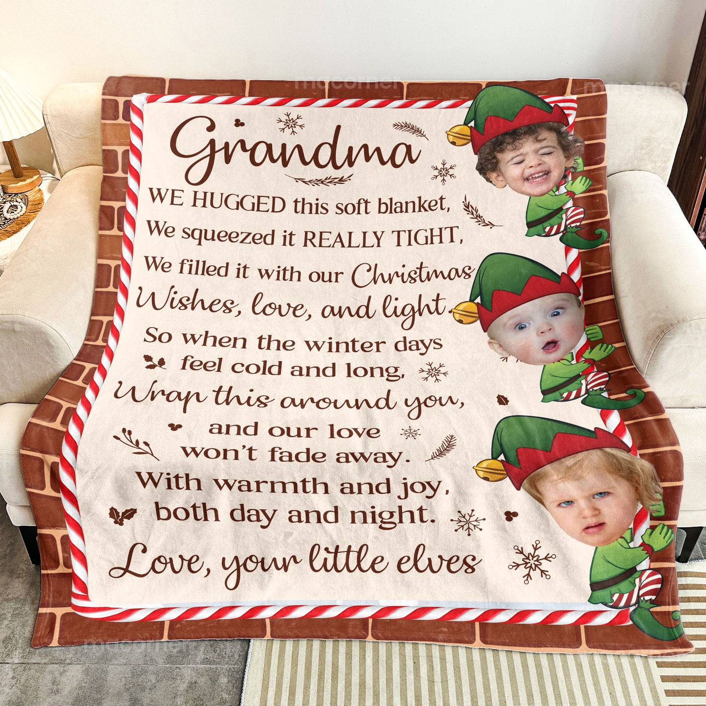 This Blanket Is Our Love For Grandma - Personalized Blanket