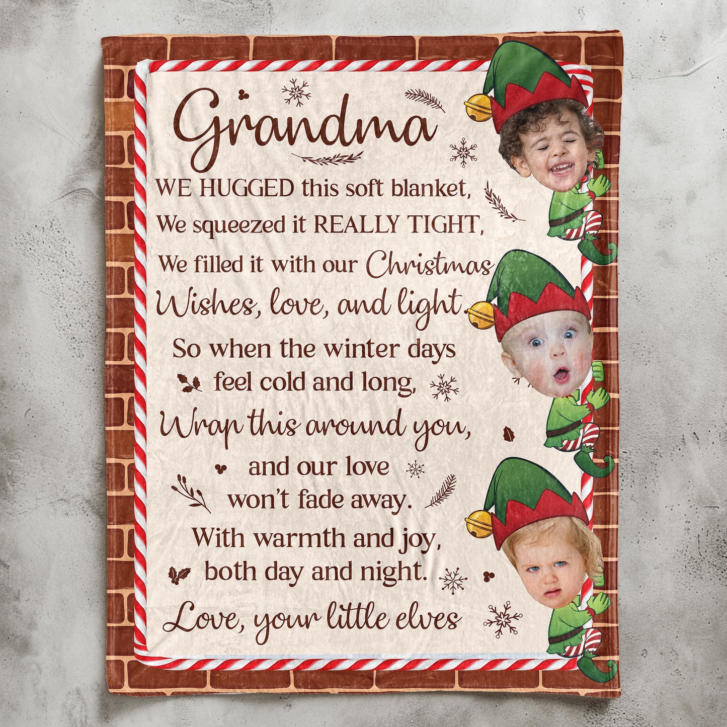 This Blanket Is Our Love For Grandma - Personalized Blanket