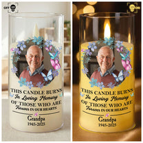 This Candle Burns In Loving Memory - Personalized Photo LED Candle Light
