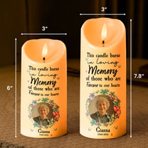 This Candle Burns In Loving Memory - Personalized Photo LED Candle