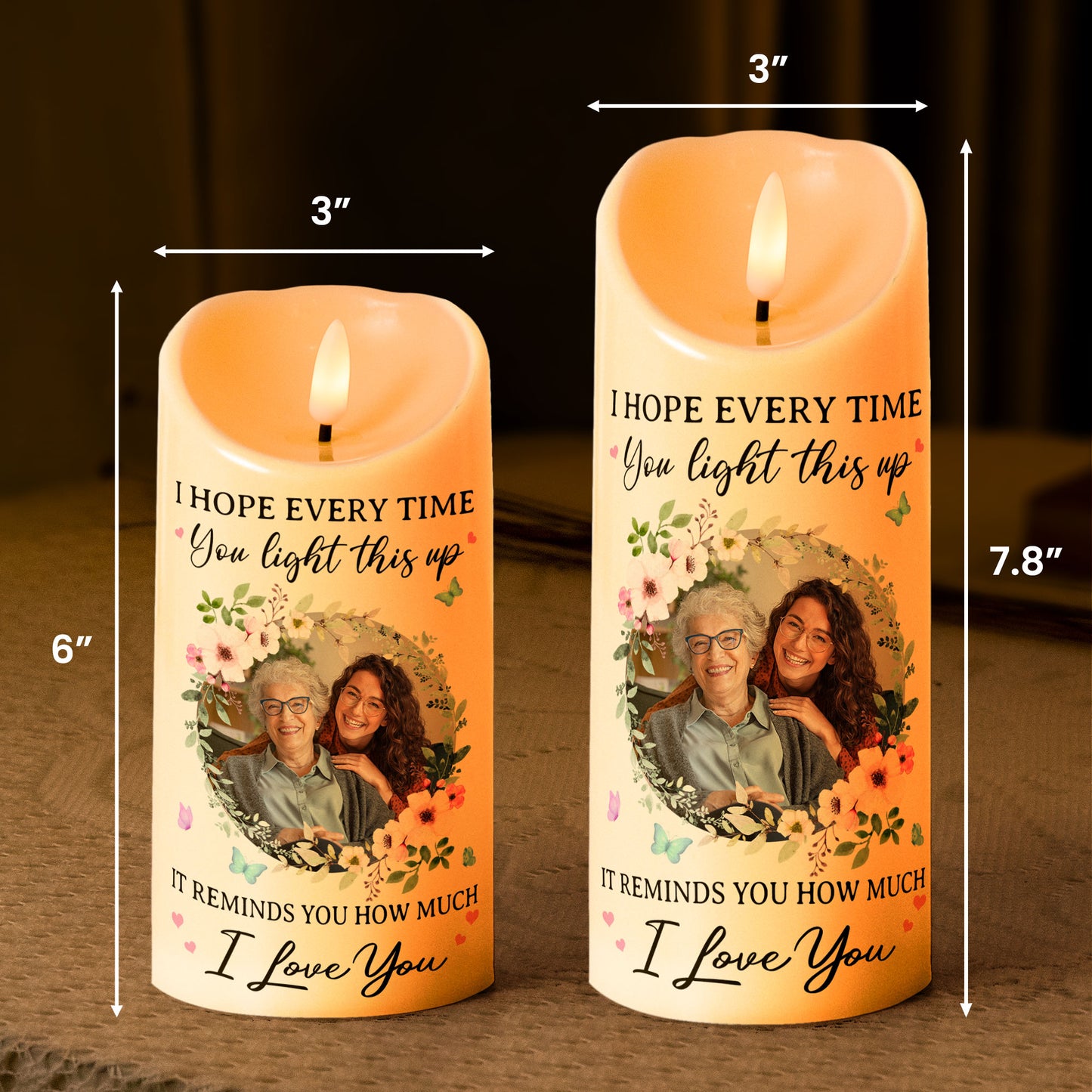 This Candles Reminds You How Much I Love You - Personalized Photo LED Candle