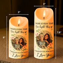 This Candles Reminds You How Much I Love You - Personalized Photo LED Candle