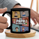 This Dad Belongs To - Personalized Mug