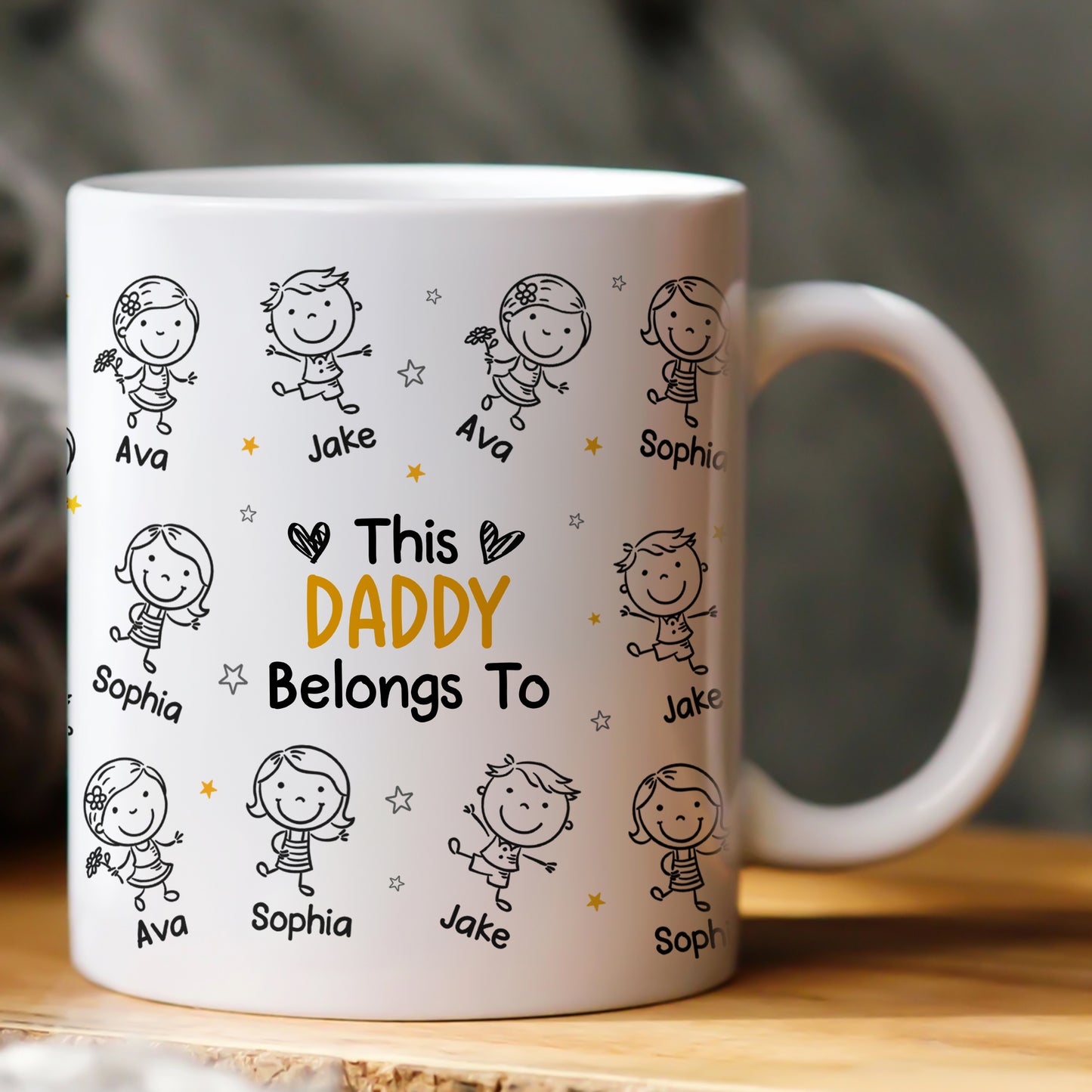 This Dad Mom Belongs To - Personalized Mug