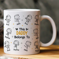 This Dad Mom Belongs To - Personalized Mug