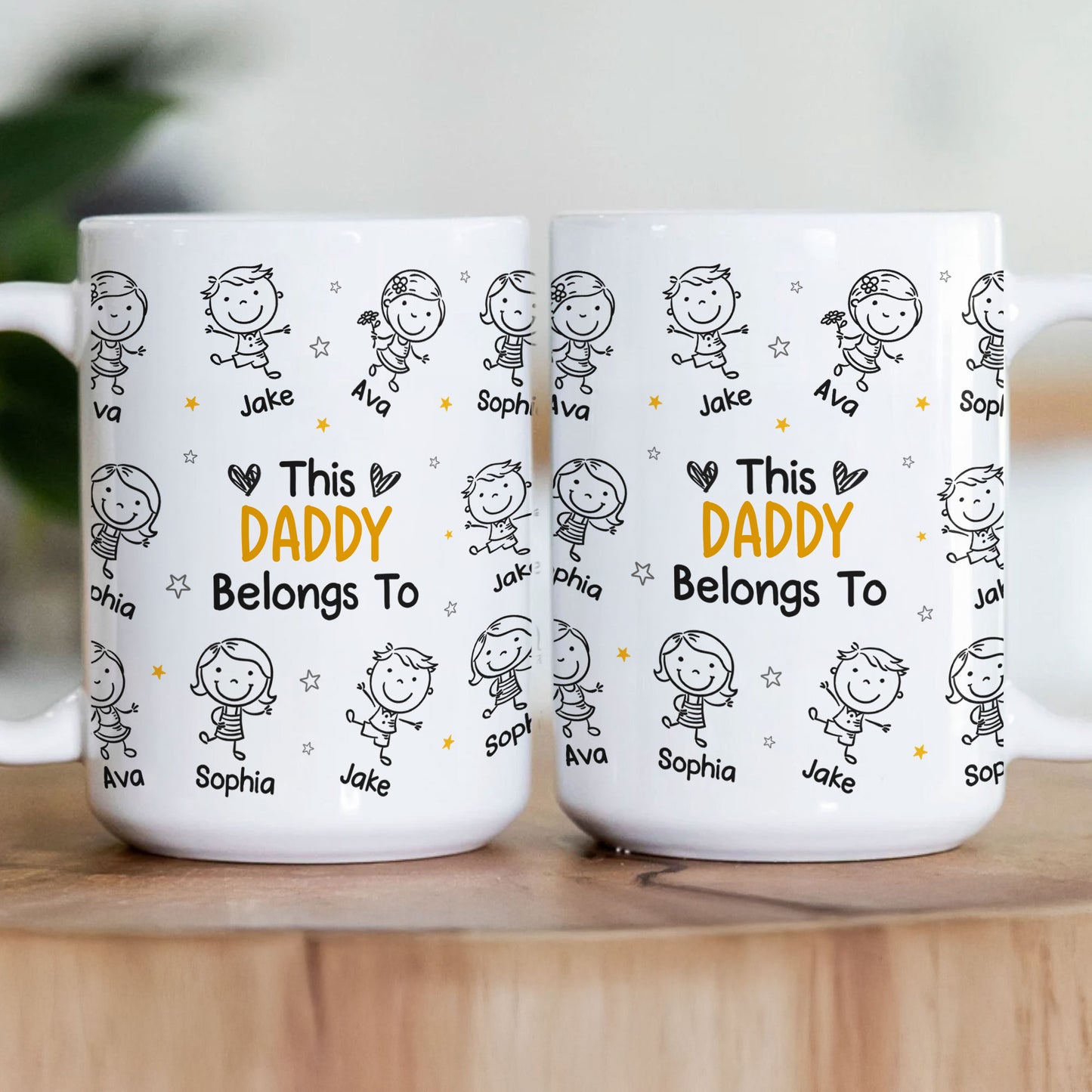 This Dad Mom Belongs To - Personalized Mug