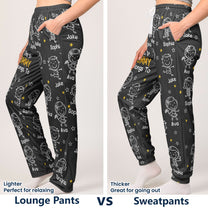 This Daddy Belongs To Doodle - Personalized Sweatpants, Lounge Pants With Pockets