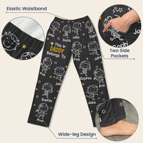 This Daddy Belongs To Doodle - Personalized Sweatpants, Lounge Pants With Pockets