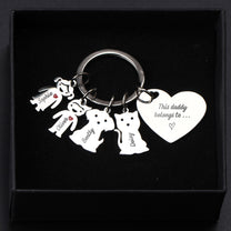 This Daddy Belongs To - Personalized Keychain