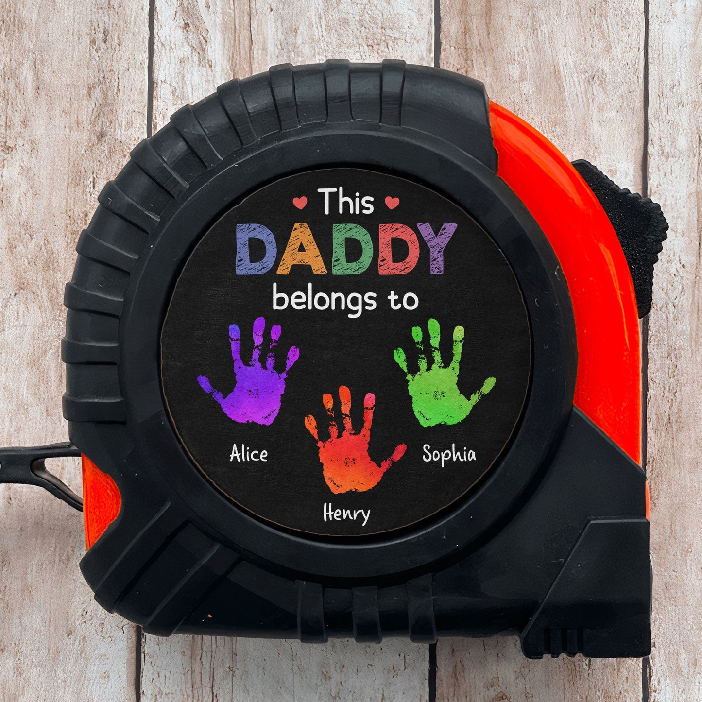 This Daddy Belongs To - Personalized Tape Measure