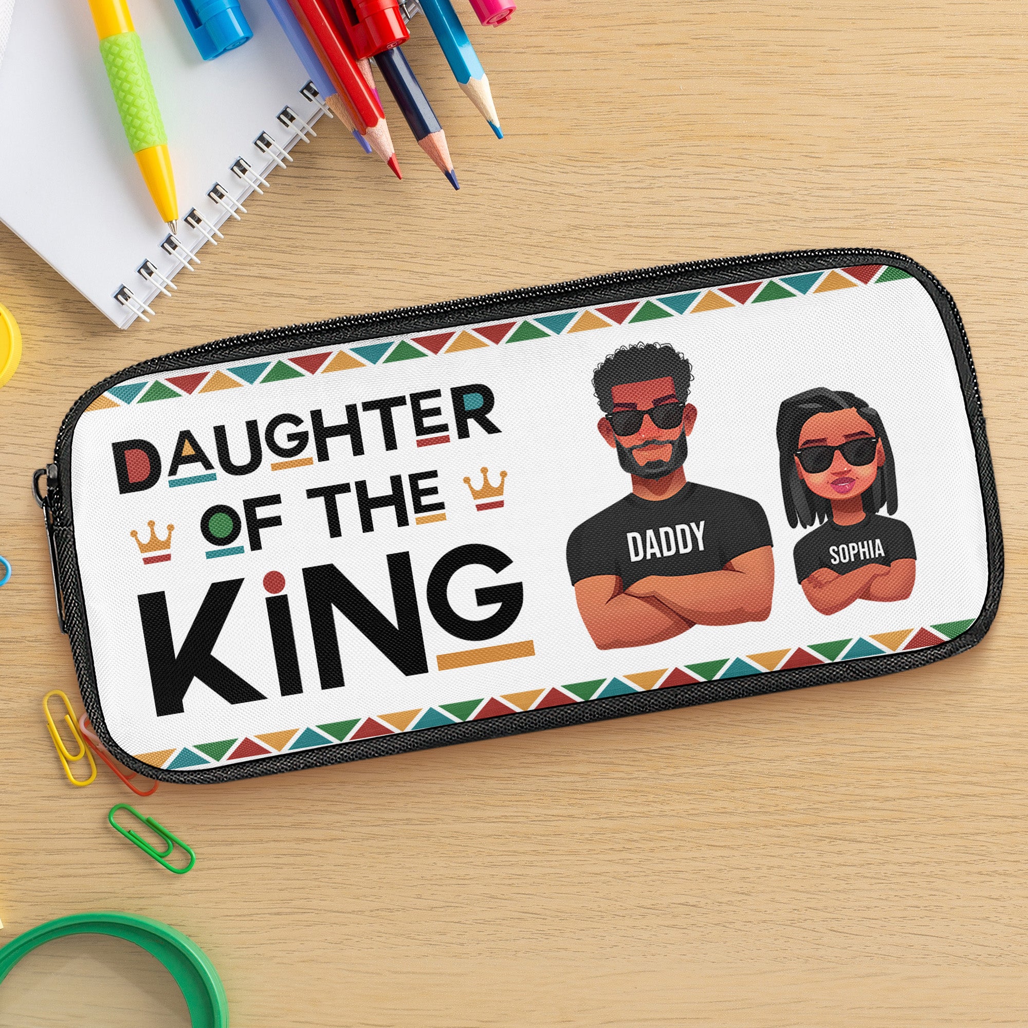 This Daughter/Son Of The King And Queen - Personalized Pencil Case