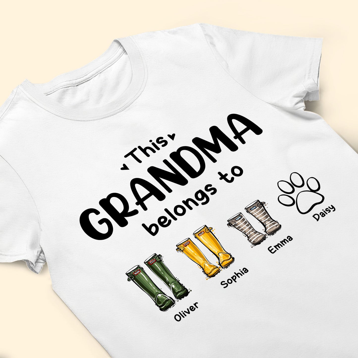 This Grandma Belongs To Boots Garden - Personalized Shirt