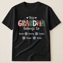 This Grandma Belongs To Christmas Vibe - Personalized Shirt