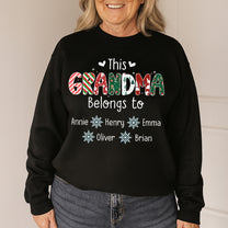 This Grandma Belongs To Christmas Vibe - Personalized Shirt