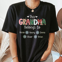 This Grandma Belongs To Christmas Vibe - Personalized Shirt