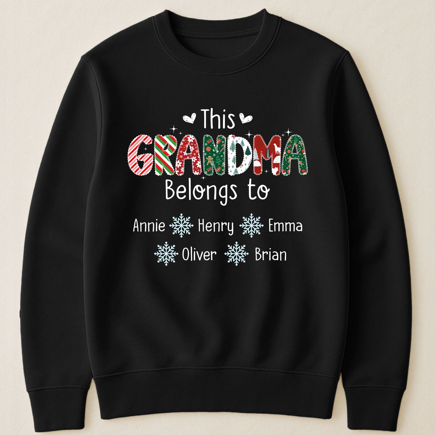 This Grandma Belongs To Christmas Vibe - Personalized Shirt