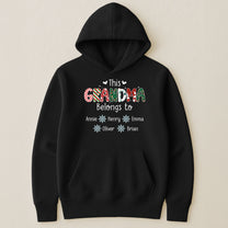 This Grandma Belongs To Christmas Vibe - Personalized Shirt
