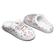 This Grandma Belongs To Custom Kid Faces - Personalized Photo Slippers