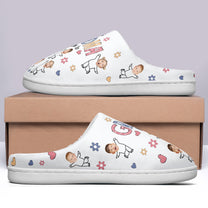 This Grandma Belongs To Custom Kid Faces - Personalized Photo Slippers