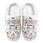 This Grandma Belongs To Custom Kid Faces - Personalized Photo Slippers