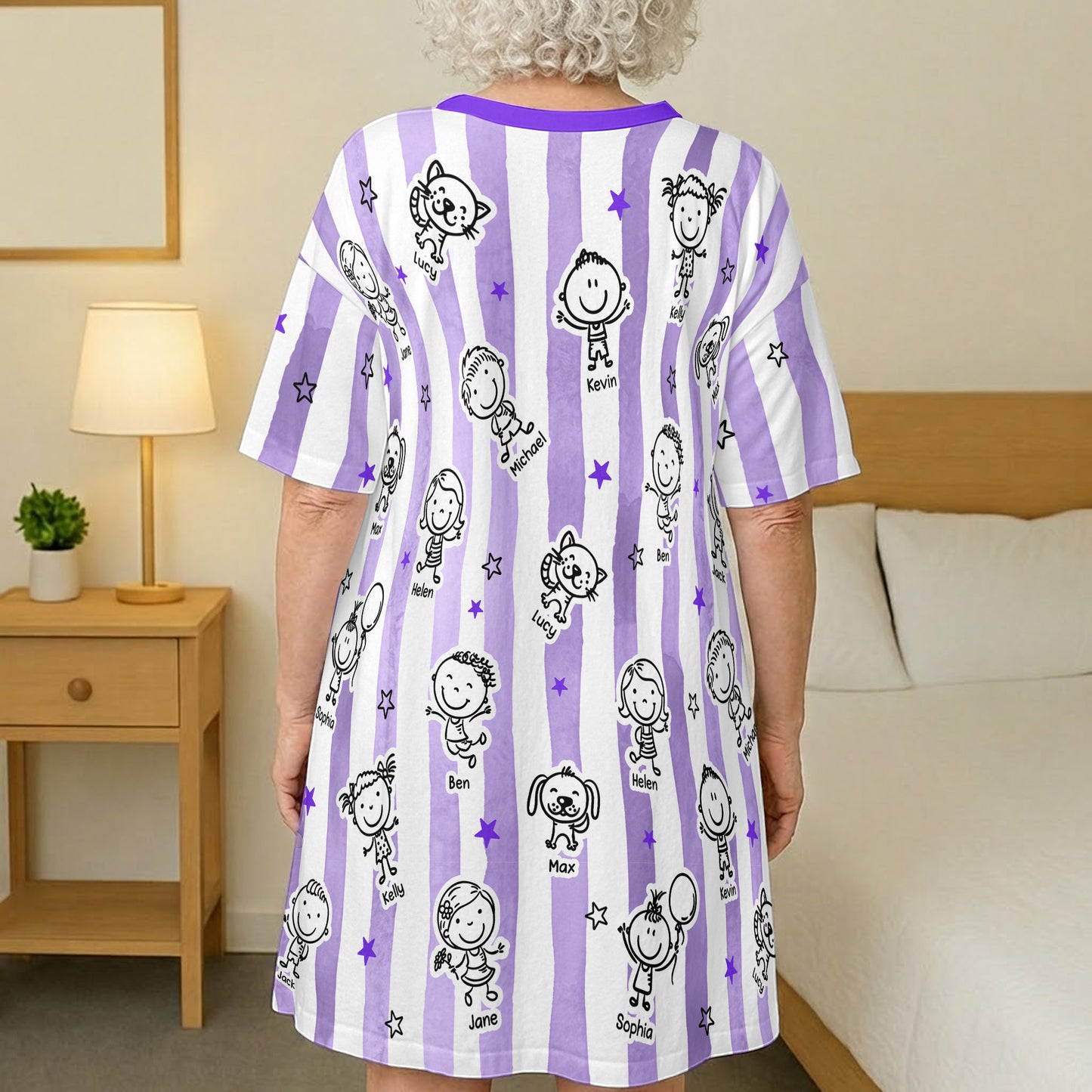 This Grandma Belongs To Doodle - Personalized Sleep Tee