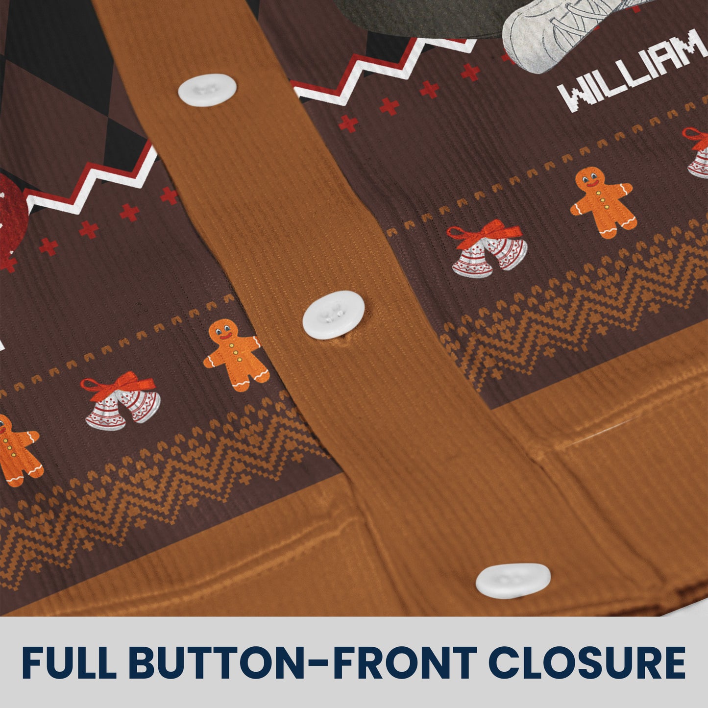 This Grandma Belongs To Gift For Her - Personalized Crewneck Cardigan