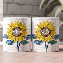 This Grandma Belongs To Mosaic Art Style - Personalized Mug