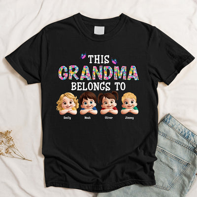 This Grandma Belongs To Peeking 3D - Personalized Shirt