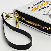 This Grandma Belongs To - Personalized Leather Long Wallet