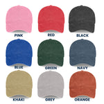 This Grandma Belongs To - Personalized Photo Distressed Denim Cap