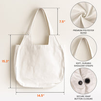 This Grandma Belongs To - Personalized Round Tote Bag