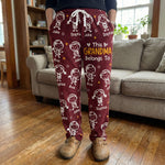 This Grandma Grandpa Belongs Doodle Kids - Personalized Fleece Pajama Pants