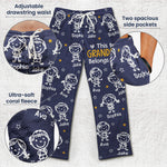 This Grandma Grandpa Belongs Doodle Kids - Personalized Fleece Pajama Pants