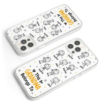 This Grandma Grandpa Belongs To - Personalized Clear Phone Case