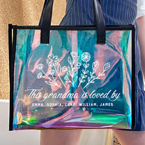 This Grandma Is Loved By - Personalized Holographic Tote