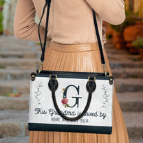 This Grandma Is Loved By - Personalized Leather Bag