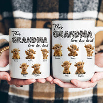 This Grandma Loves Her Herd Gift For Grandma - Personalized Mug