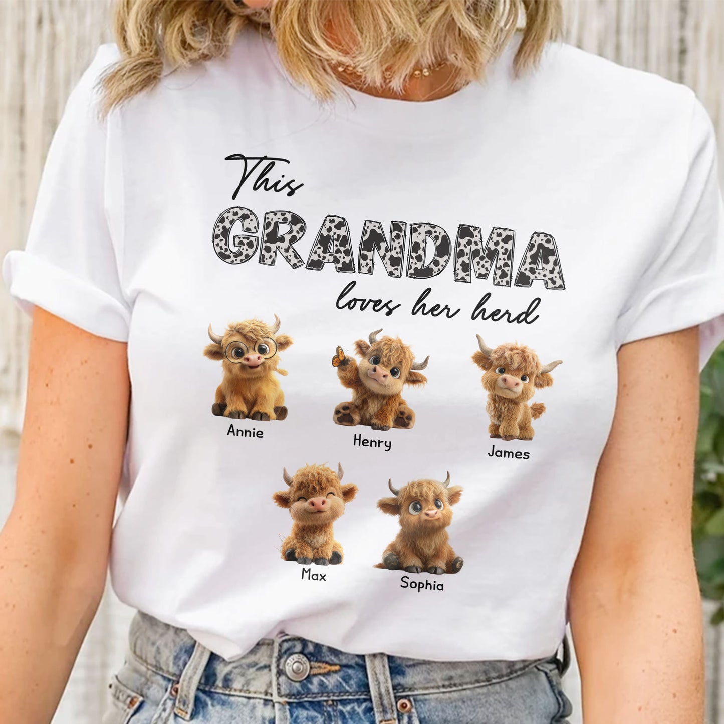 This Grandma Loves Her Herd - Personalized Shirt