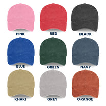 This Grandma Loves Her Monsters Halloween - Personalized Distressed Denim Cap