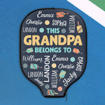 This Grandpa Belongs To - Custom Pickleball Paddle Cover