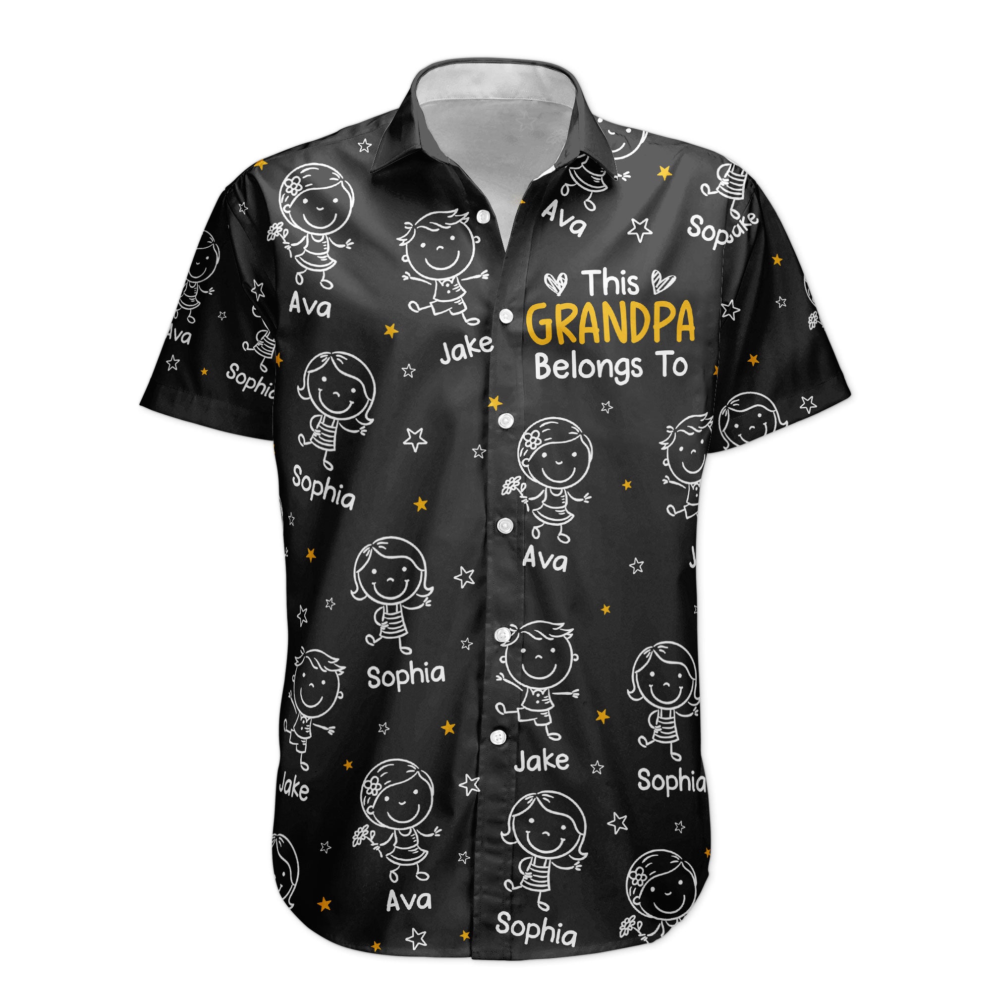This Grandpa Belongs To Doodle - Personalized Hawaiian Shirt