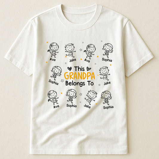 This Grandpa Belongs To Doodle - Personalized Shirt