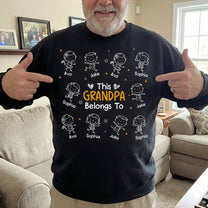 This Grandpa Belongs To Doodle Ver - Personalized Shirt