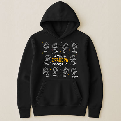 This Grandpa Belongs To Doodle Ver - Personalized Shirt