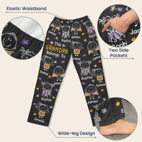 This Grandpa Belongs To Halloween Theme - Personalized Lounge Pants