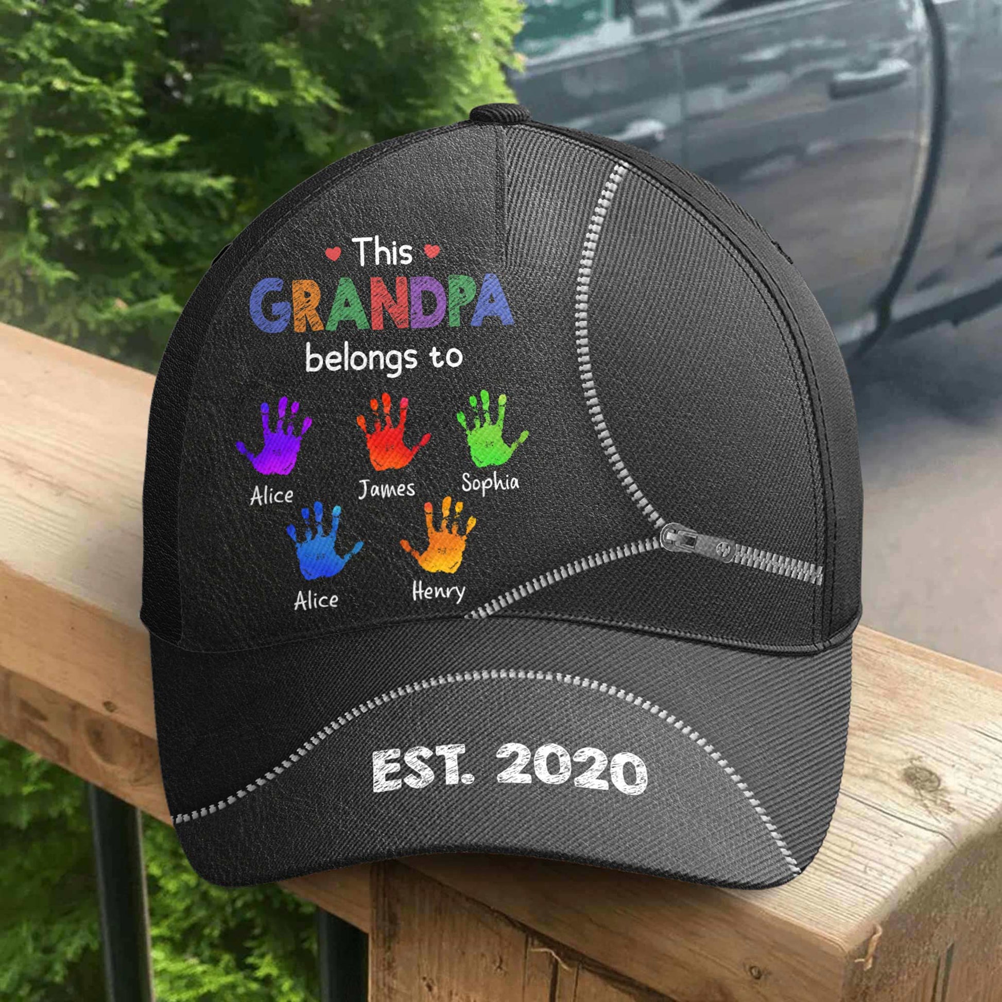 This Grandpa Belongs To - Personalized Classic Cap