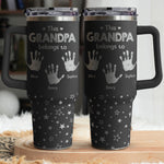 This Grandpa Belongs To - Personalized Engraved 40oz Tumbler